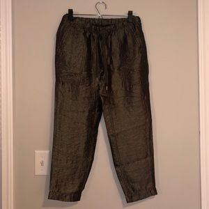 J. Crew Army Green Capri Pants